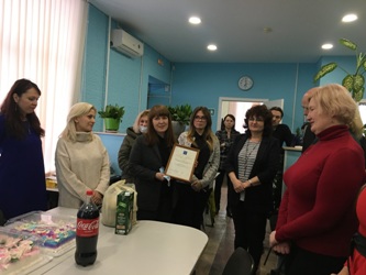 Юлия Видяйкина поздравила коллектив газеты «Саратовская Панорама»